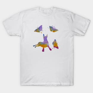 Great Dane Art, Colorful, Butterfly T-Shirt